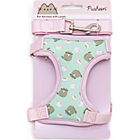 Pusheen Teal and Pink Tea Cat Harness & Leash