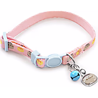 Pusheen Pink and Blue Loaf Cat Collar