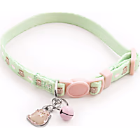 Pusheen Teal and Pink Tea Cat Collar