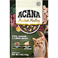 ACANA Market Medley Duck, Chicken & Turkey Recipe Complete with Freeze-Dried Morsels Cat Food