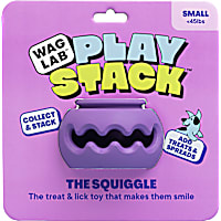 WAGLAB The Squiggle Purple Dog Toy
