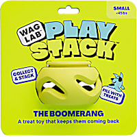 WAGLAB The Boomerang Green Dog Toy