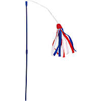 Petco Red White & Blue Fringe Cat Teaser Toy