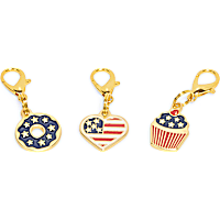 Petco Americana Red, White & Blue Cat Collar Charms