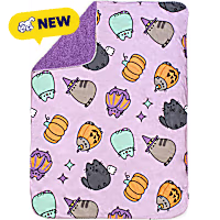 Pusheen Purple Pumpkin Blanket for Cats