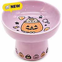 Pusheen Pumpkin Pedestal Cat Bowl