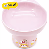 Pusheen Purple Pededstal Bowl with Ears for Cats