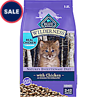 Blue Buffalo Wilderness Natural High-Protein Chicken Kitten Dry Cat Food