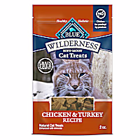 Blue Buffalo Wilderness Grain-Free and Protein-Rich, Great for Training, Chicken & Turkey Recipe Soft Cat Treats