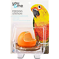 You & Me Orange Seed Cup Bird Feeder