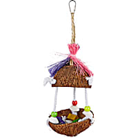 You & Me Tropical Teasers Tiki Hut Bird Toy