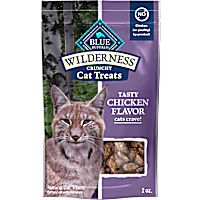 Blue Buffalo Wilderness Made With Natural Ingredients, Tasty Chicken High Protein Crunchy Cat Treats