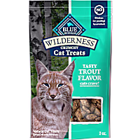 Blue Buffalo Wilderness Made with Natural Ingredients, Tasty Trout High Protein Crunchy Cat Treats