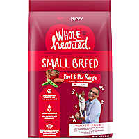 WholeHearted Grain Free Small Breed Beef and Pea Recipe Dry Puppy Food