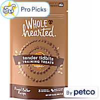 WholeHearted Grain-Free Tender Tidbits Peanut Butter Recipe Dog Training Treats