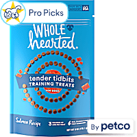 WholeHearted Grain-Free Tender Tidbits Salmon Recipe Dog Training Treats