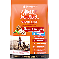 WholeHearted Grain Free Large Breed Chicken and Pea Recipe Adult Dry Dog Food