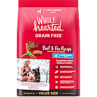 WholeHearted Grain Free Large Breed Beef and Pea Recipe Adult Dry Dog Food