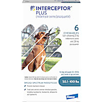 Interceptor Plus Chewables for Dogs 50 to 100 lbs.