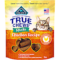 Blue Buffalo True Chews Sticks Chicken Recipe, Meaty & Savory Made in the USA Natural Cat Treats