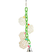 You & Me 4-Ball Chain with Bell Noisemaking Bird Toy
