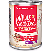 WholeHearted Beef & Brown Rice Recipe Puppy Pate Wet Food