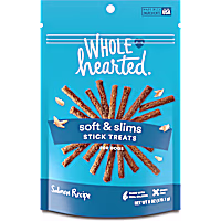 WholeHearted Grain Free Soft and Chewy Salmon Recipe Dog Stick Treats