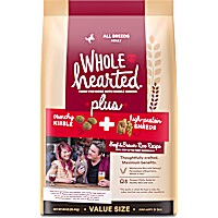 WholeHearted Plus Beef & Brown Rice Recipe with Whole Grains Plus Dry Dog Food