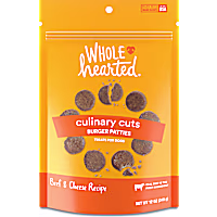 WholeHearted Culinary Cuts Burger Patties, Beef & Cheese Recipe Dog Treats
