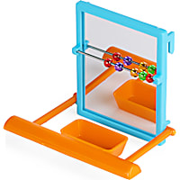 You & Me Mirror Bird Toy with Beads