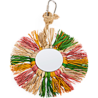 You & Me Straw Hanging Mirror Toy