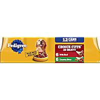 Pedigree Choice Cuts in Gravy with Beef Adult Soft Wet Dog Food Multipack