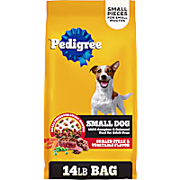 Pedigree Grilled Steak and Vegetable Flavor Adult Small Dry Dog Food