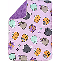 Pusheen Purple Pumpkin Blanket for Cats