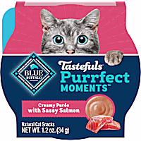 Blue Buffalo Tastefuls Purrfect Moments Creamy Puree Sassy Salmon Snack for Adult Cats