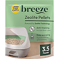 Purina Tidy Cats Breeze Unscented 99.9 Percent Dust Free, Multi Cat, Zeolite Pellet Cat Litter Refill