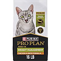 Purina Pro Plan Weight Management Chicken and Rice Adult Formula Dry Cat Food