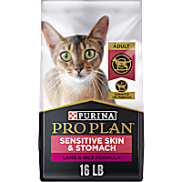 Purina Pro Plan Sensitive Skin and Stomach Lamb and Rice Formula Dry Cat Food