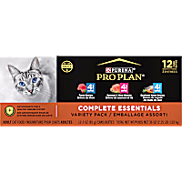 Purina Pro Plan High Protein Complete Essentials Seafood Favorites Wet Cat Food Variety Pack