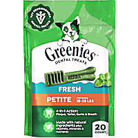 Greenies Fresh Flavor Petite Size Adult Natural Dental Dog Treats