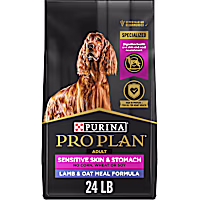 Purina Pro Plan Sensitive Skin and Sensitive Stomach Formula, Lamb and Oat Meal Dry Dog Food