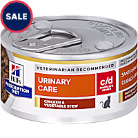 Hill's Prescription Diet c/d Multicare Stress Urinary Care Chicken & Vegetable Stew Canned Cat Food
