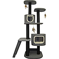 Penn Plax 2 Post Vertical Tower with Hide Aways