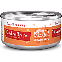 WholeHearted All Life Stages Canned Cat Food - Grain Free Chicken Recipe Flaked in Gravy