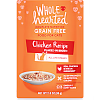 WholeHearted Grain Free Chicken Recipe Flaked in Broth Wet Cat Food