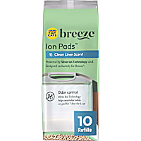 Purina Tidy Cats Breeze Clean Linen Scented Ion Cat Litter Box Pads Refill