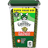 Greenies Feline Oven Roasted Chicken Flavor Adult Natural Dental Cat Treats
