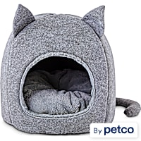 EveryYay Snooze Fest Fellow Feline Hooded Igloo Cat Bed