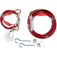 EveryYay Stretch Your Legs Canine Zipline Tie-Out Cable with Trolley, For Dogs Up to 100 lbs.