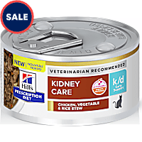 Hill's Prescription Diet k/d Kidney Care Early Support Chicken, Vegetable & Rice Stew Canned Cat Food